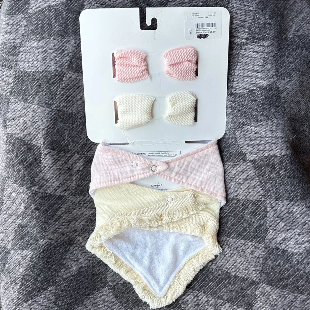 NWT Headbands & Bibs